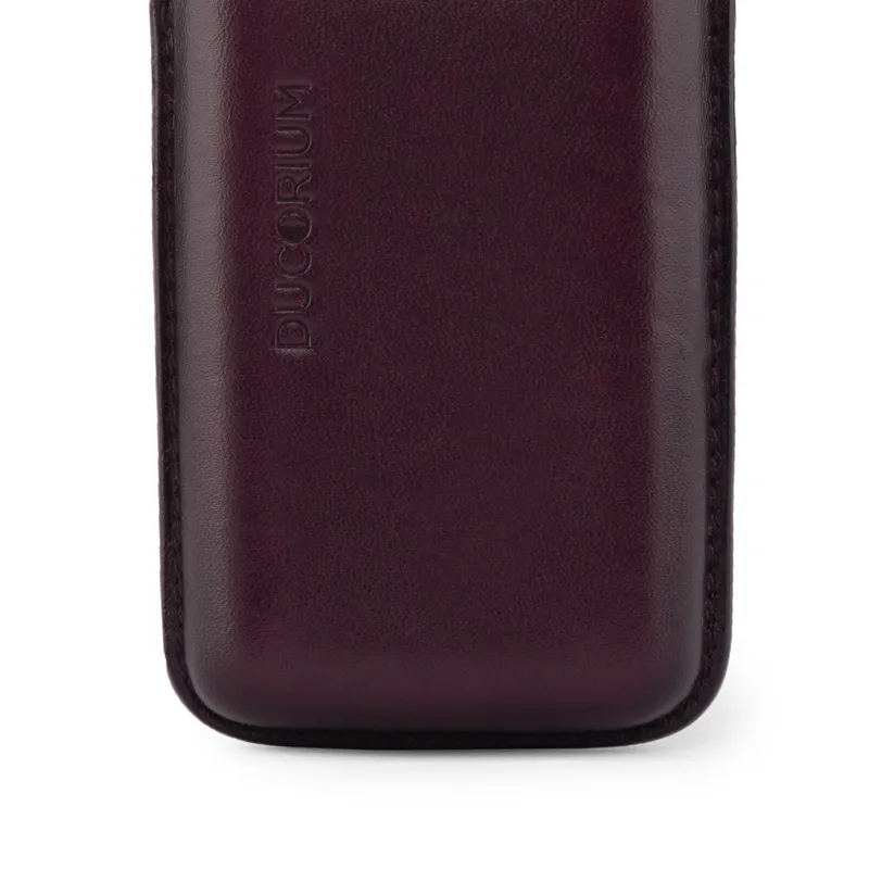 Lapis Bard Ducorium Moulded Pen Case - Bordeaux