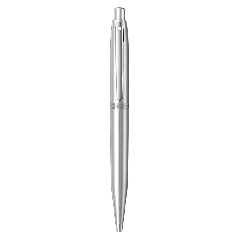 Sheaffer VFM 9426 Brushed Chrome Ballpoint Pen With Chrome Trim