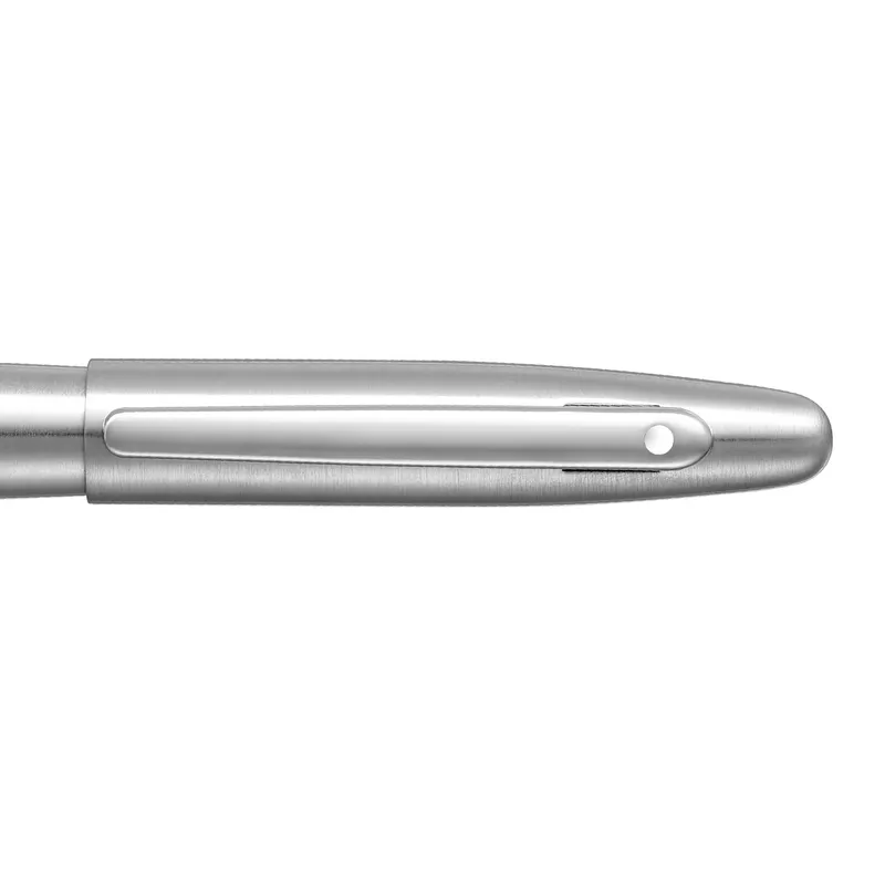 Sheaffer VFM 9426 Brushed Chrome Fountain Pen With Chrome Trim - Medium