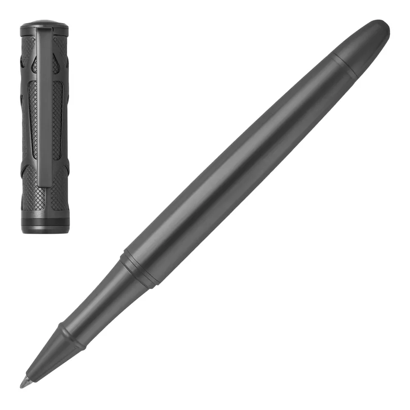 Hugo Boss Craft Gun Metal Rollerball Pen - Matte Black