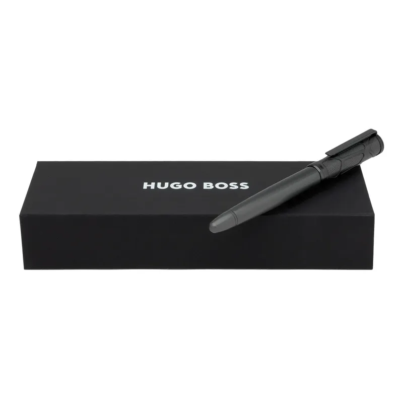 Hugo Boss Craft Gun Metal Rollerball Pen - Matte Black