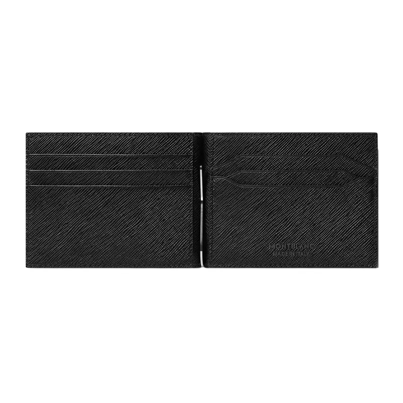 Montblanc Sartorial 6CC Wallet With Money Clip - Black