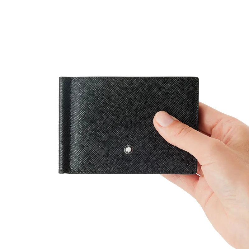 Montblanc Sartorial 6CC Wallet With Money Clip - Black