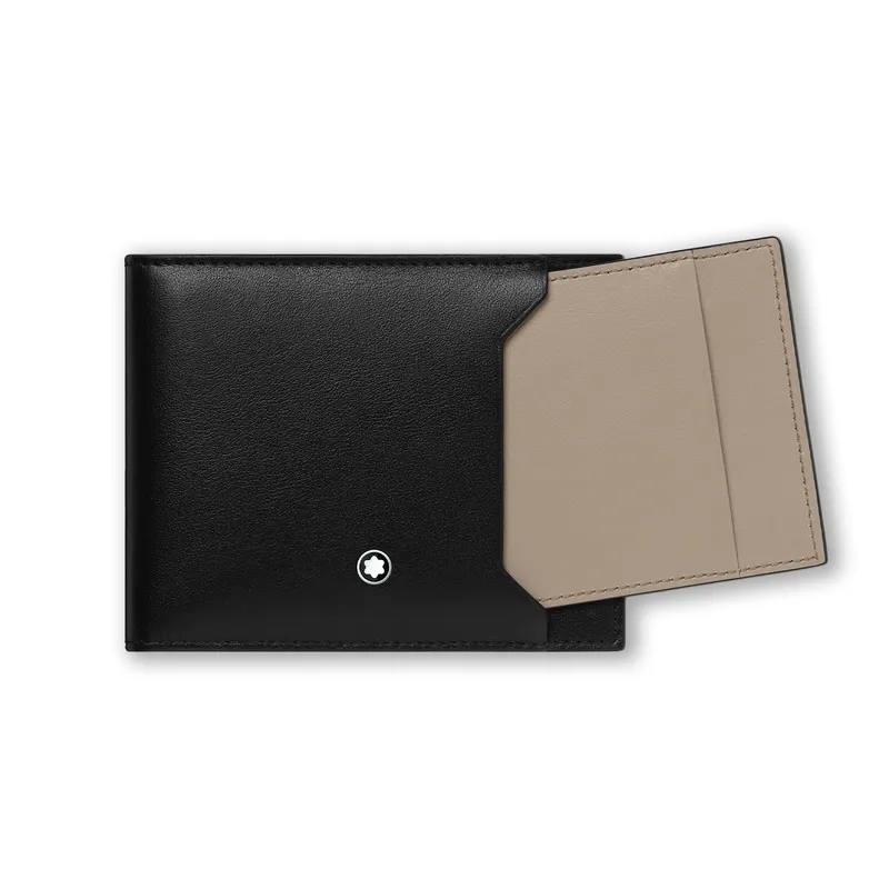 Montblanc Selection Soft 6CC Wallet With Removable Card Holder - Black