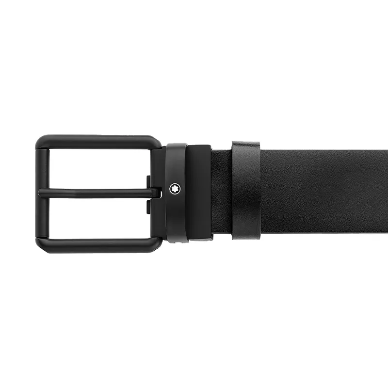 Montblanc 131187 Reversible Leather Belt (35 mm) - Black/Brown