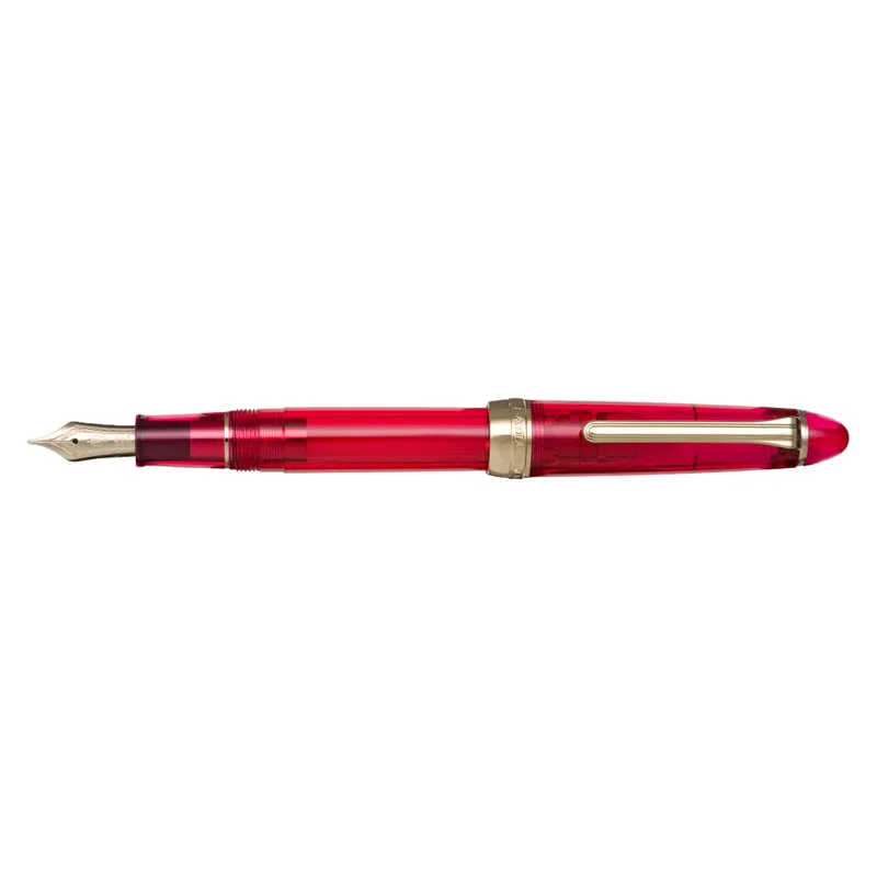 Sailor Limited Edition Jellyfish 'Japanese Sea Nettle' Fountain Pen (14K Medium) - Crimson With Gold Trims