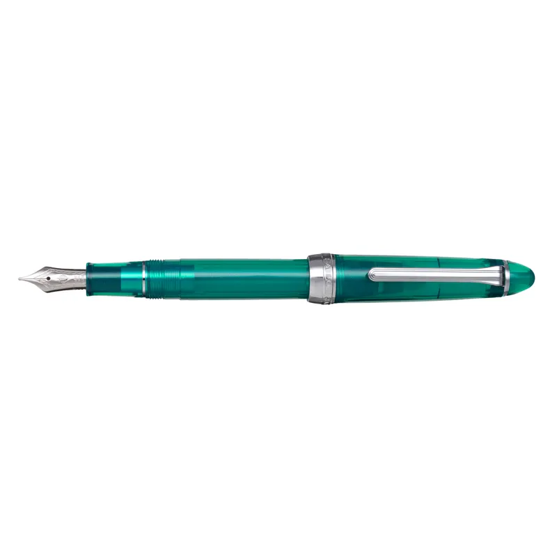 Sailor Limited Edition Jellyfish 'OhWan' Fountain Pen (14K Medium) - Teal With Rhodium Trims