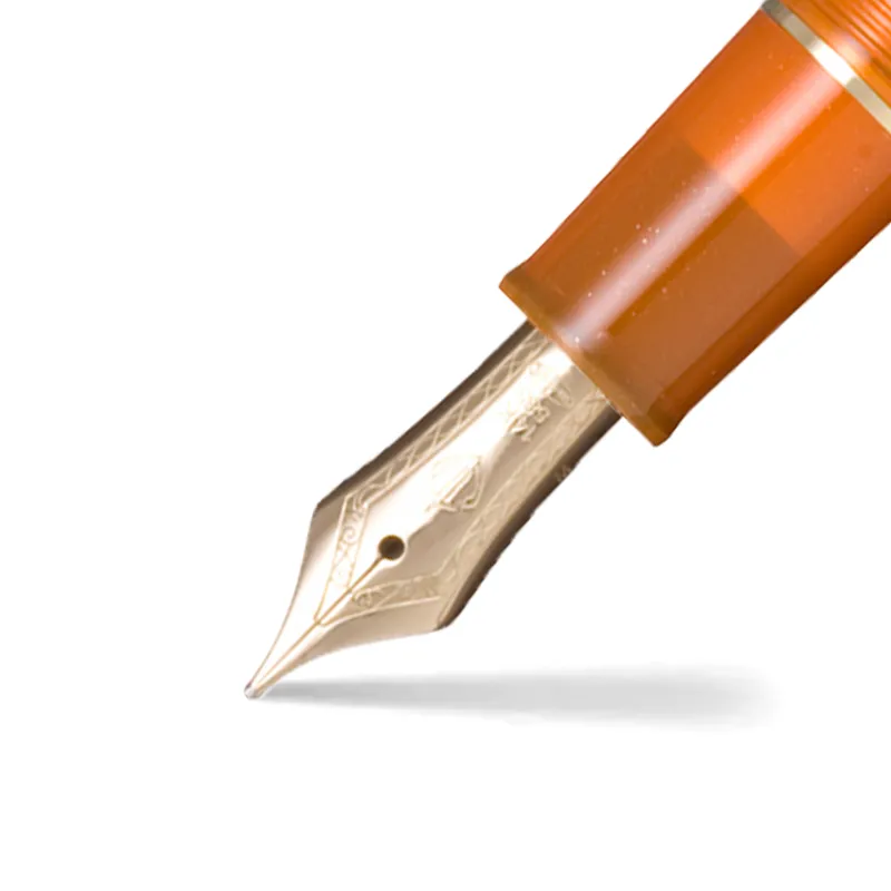 Sailor Professional Gear Slim 'Moonlight Over The Ocean' Fountain Pen (14K Medium) - Yellow And Orange With Gold Trims