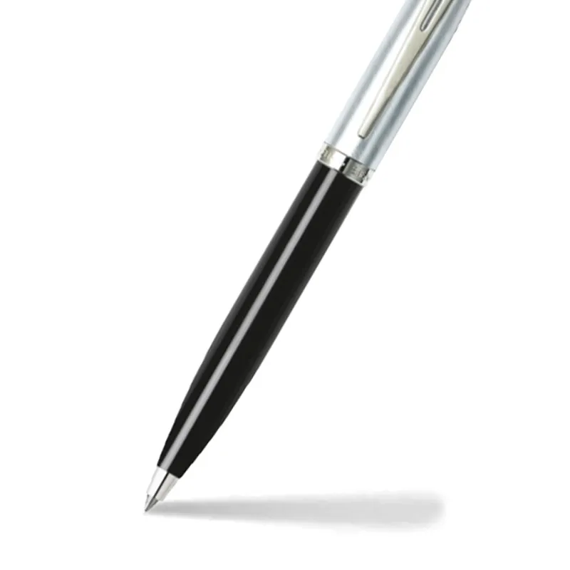 Sheaffer Gift Set 100 9313 Ballpoint Pen with Medium Notebook Glossy Black Barrel and Chrome Cap with Chrome Trims