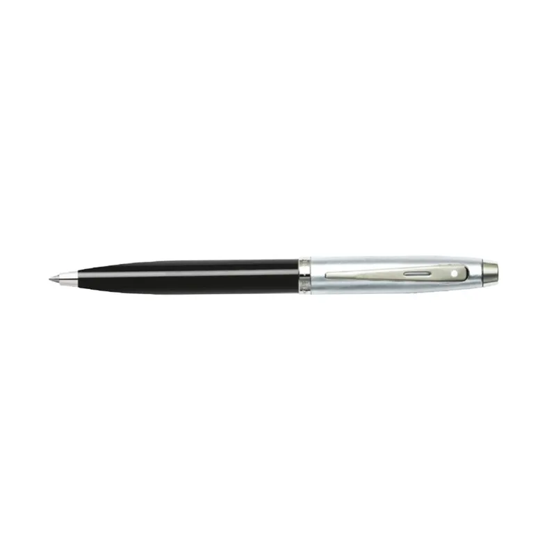 Sheaffer Gift Set 100 9313 Ballpoint Pen with Medium Notebook Glossy Black Barrel and Chrome Cap with Chrome Trims