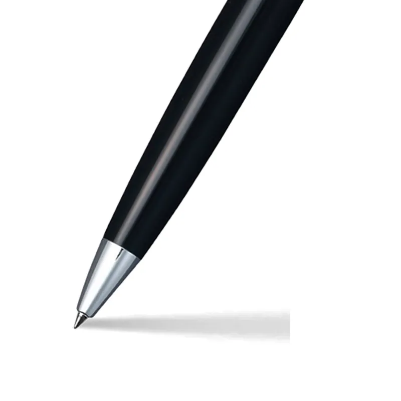 Sheaffer Gift Set 300 9312 Ballpoint Pen with Medium Notebook Glossy Black with Chrome Trims