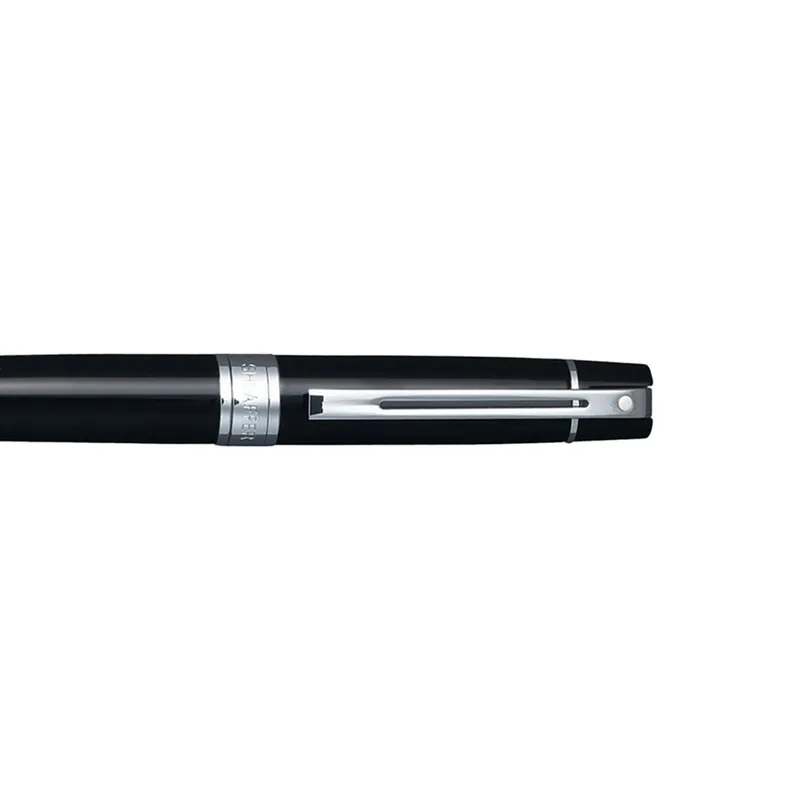 Sheaffer Gift Set 300 9312 Ballpoint Pen with Medium Notebook Glossy Black with Chrome Trims