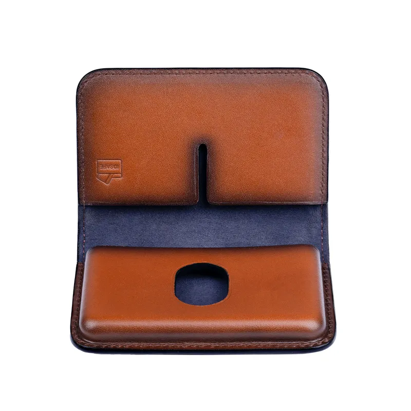 Lapis Bard Ducorium Cognac Moulded Credit Card Case