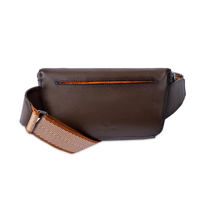 Lapis Bard Aster Crossbody Travel Bag - Dark Brown