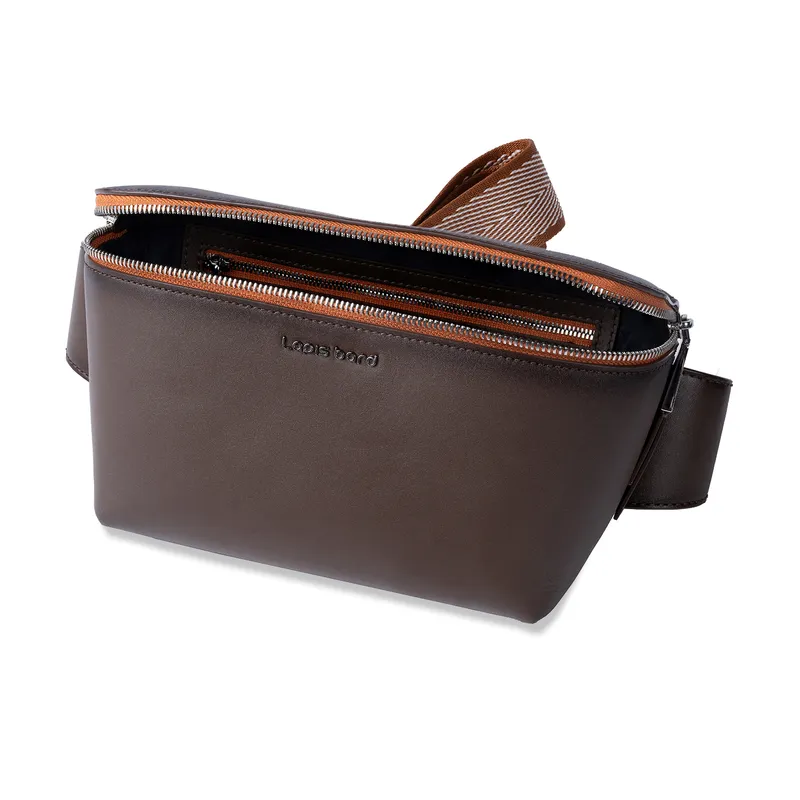 Lapis Bard Aster Crossbody Travel Bag - Dark Brown