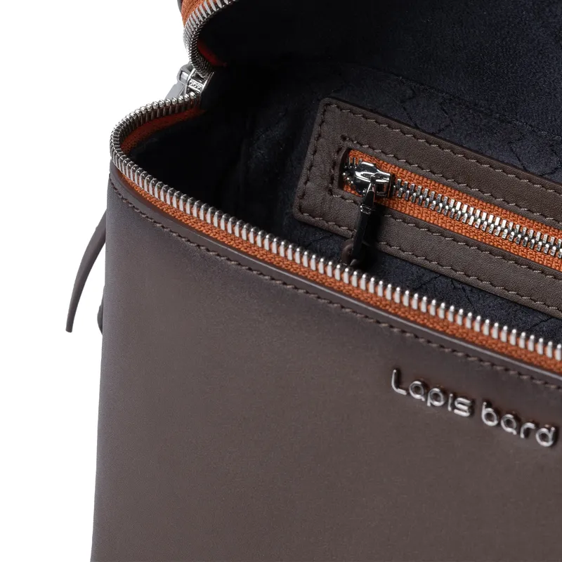Lapis Bard Aster Crossbody Travel Bag - Dark Brown