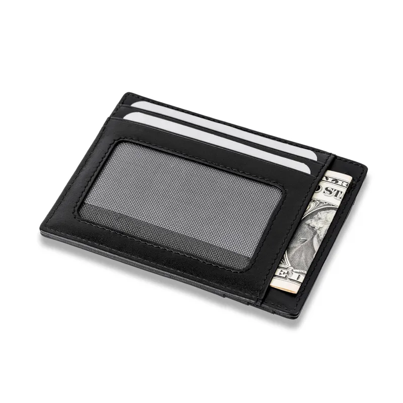 Lapis Bard Carbon Black Credit Card Holder- Black