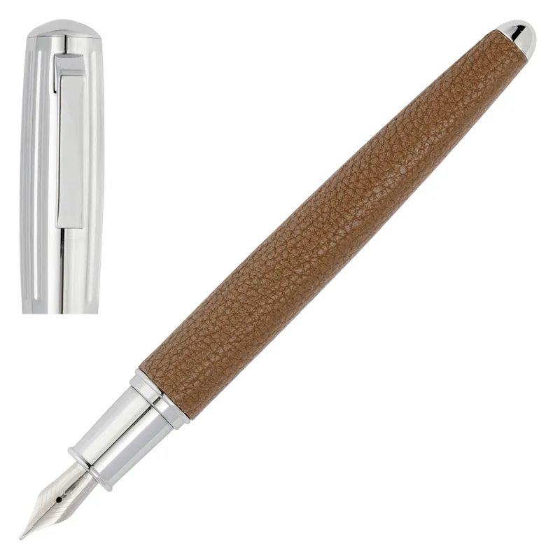 Hugo Boss Pure Iconic Fountain Pen - Camel