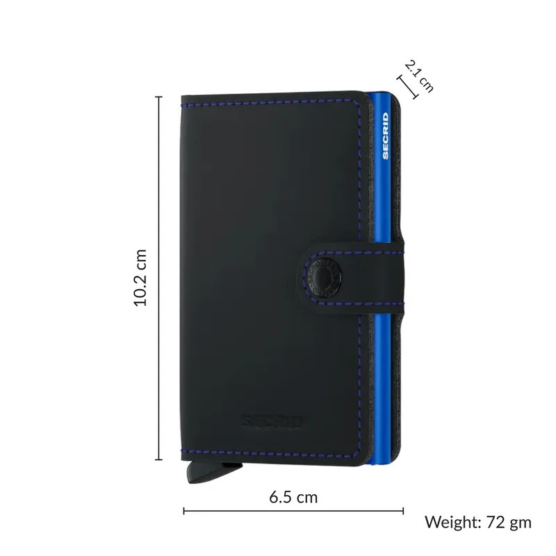 Secrid Miniwallet - MM-Black & Blue