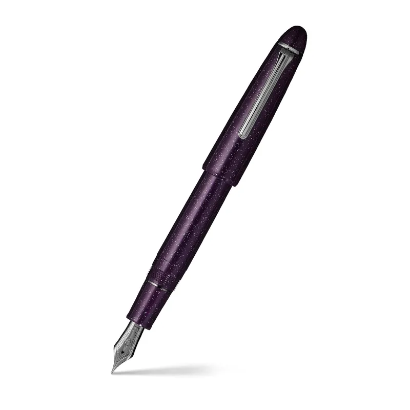 Sailor 1911 Ringless Galaxy Megellanic Cloud Fountain Pen (21K Medium) - Purple With Black Trims