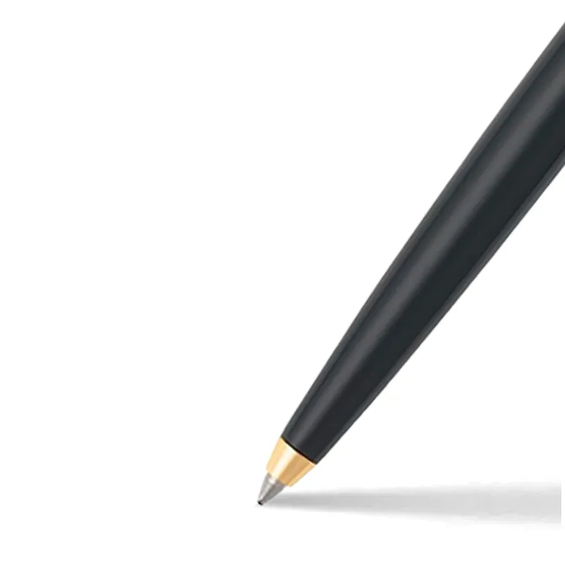 Sheaffer SAGARIS 9471 Gloss Black Ballpoint Pen With Gold Tone  trim