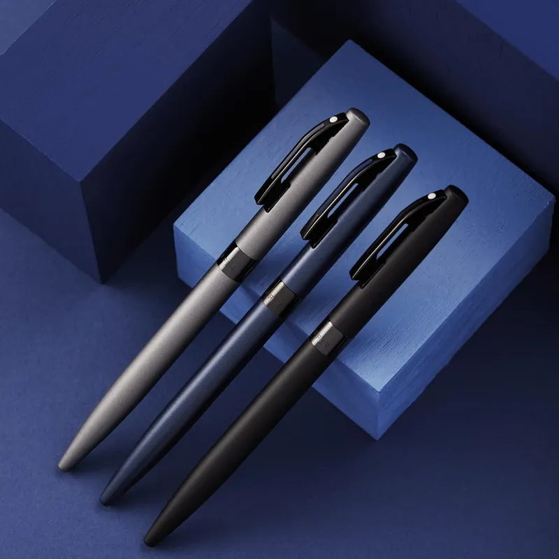 Sheaffer REMINDER 9019 Matte Gray Ballpoint Pen With Black PVD  trim