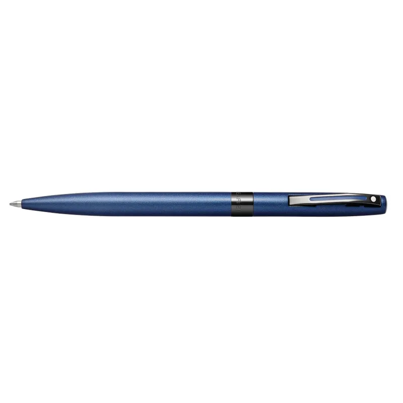 Sheaffer REMINDER 9018 Matte Blue Ballpoint Pen With Black PVD  trim
