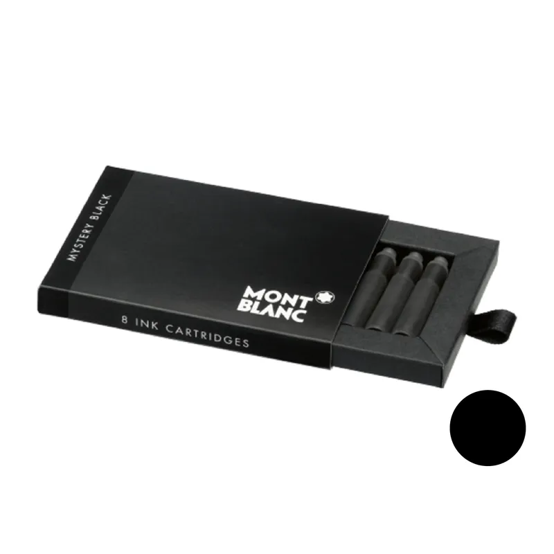 Montblanc 105191 Ink Cartridge (8 Cartridges/Pack) Mystery Black