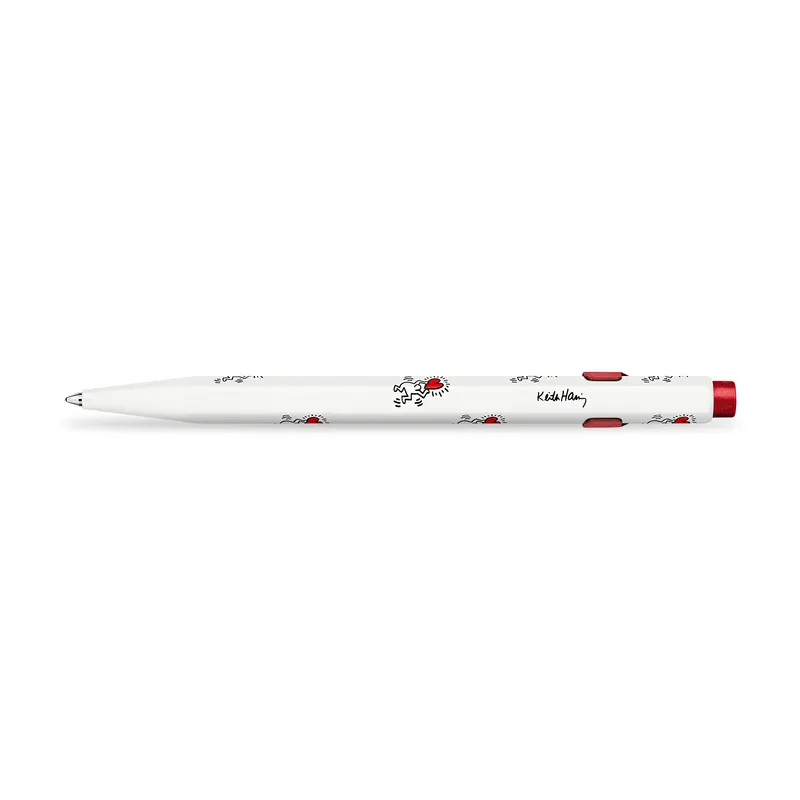 Caran d'Ache 849 Xmas23 Keith Haring Ballpoint Pen - White