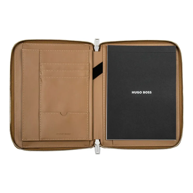 Hugo Boss Conference Folder A5 Pure Iconic Camel