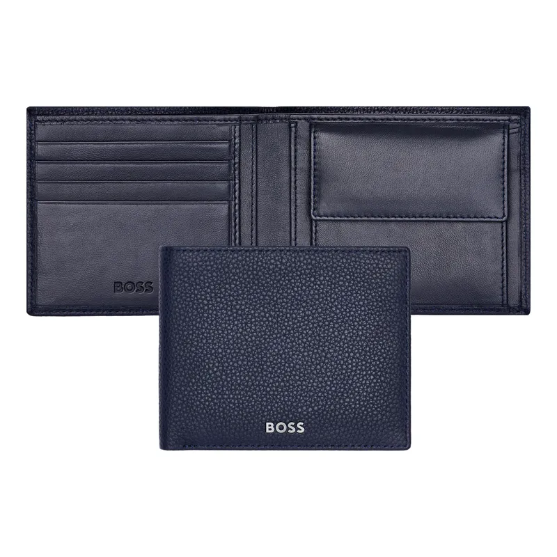 Hugo Boss Money Wallet Classic Grained Navy