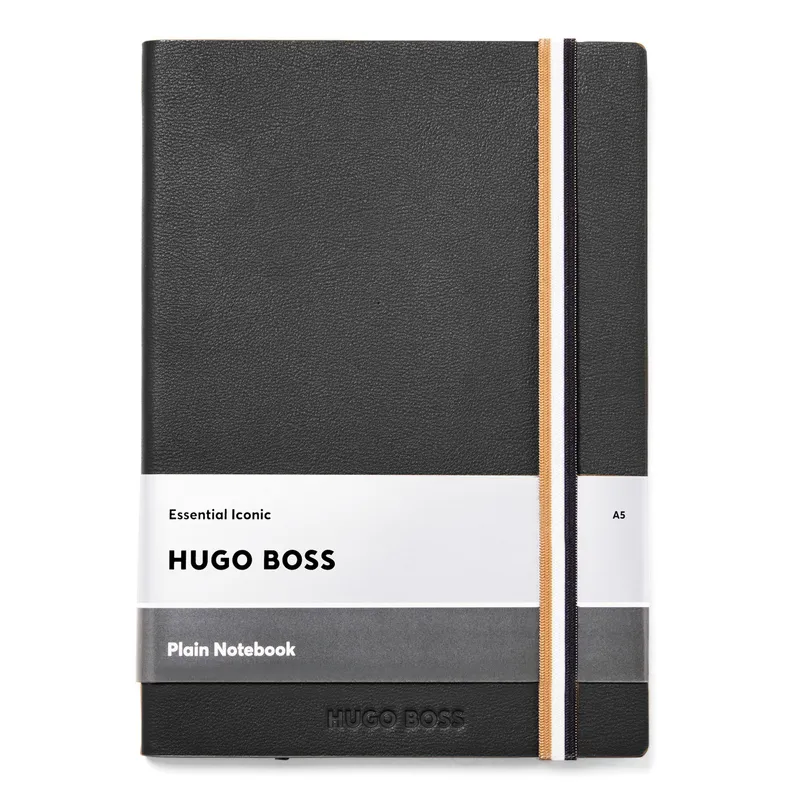 Hugo Boss Notebook A5 Plain Iconic Black
