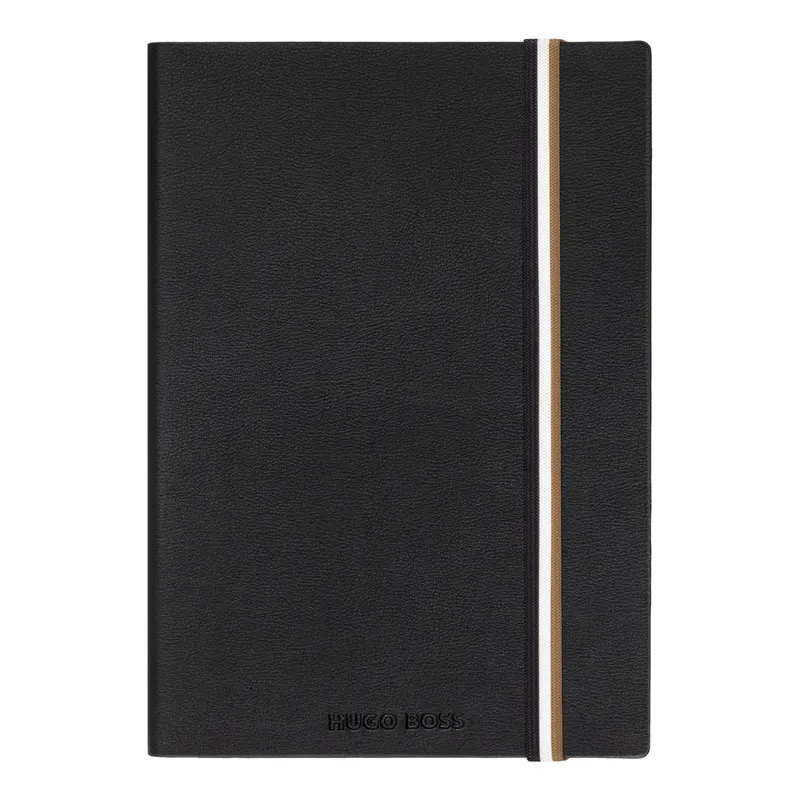 Hugo Boss Notebook A5 Plain Iconic Black