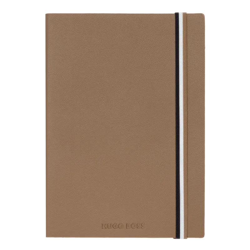 Hugo Boss Notebook A5 Plain Iconic Camel