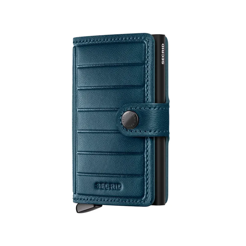 Secrid Miniwallet Embossed Lines Mei-Teal