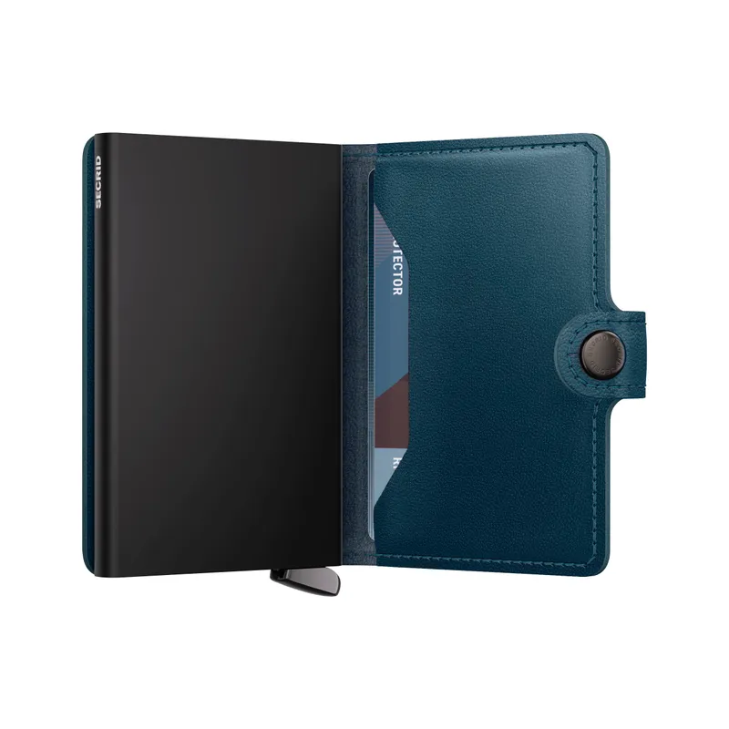 Secrid Miniwallet Embossed Lines Mei-Teal