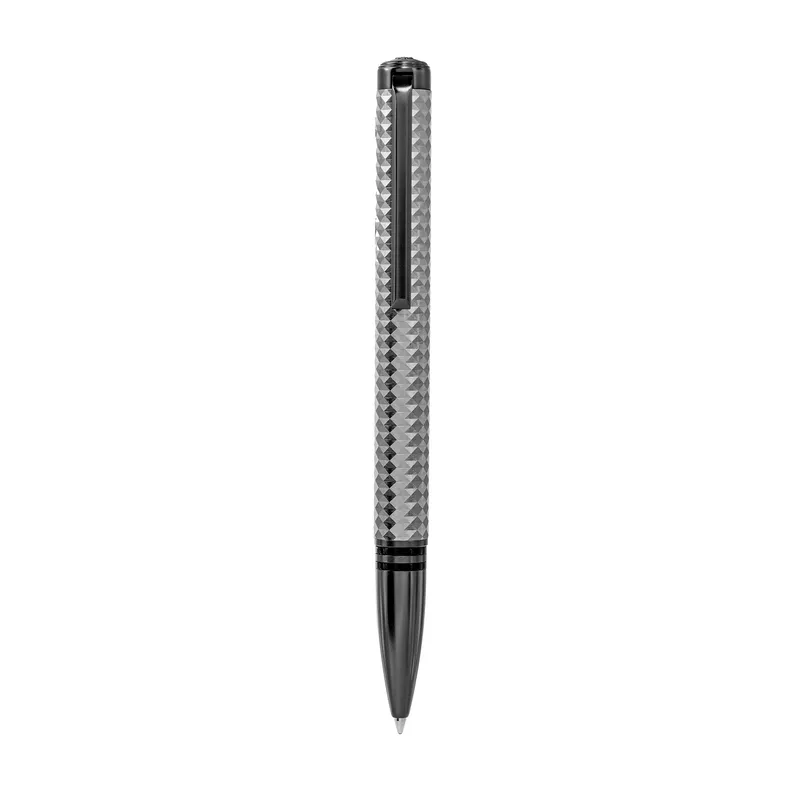 Lapis Bard Contemporary Torque Special Edition Ballpoint Pen - Titanium Colour with Shiny Gunmetal Trims