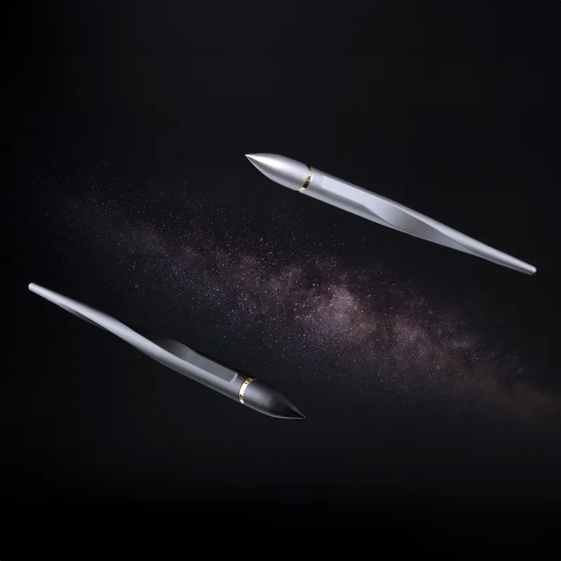 Novium Hover 2.0 Interstellar Edition 18k Gold Plated Ball Pen - Starlight Silver
