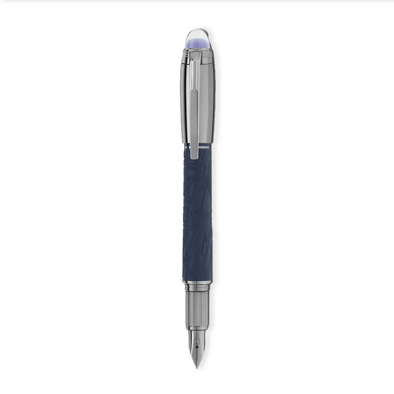 Montblanc StarWalker Space Blue Precious DouÃ© Fountain Pen (14K Medium) - Blue
