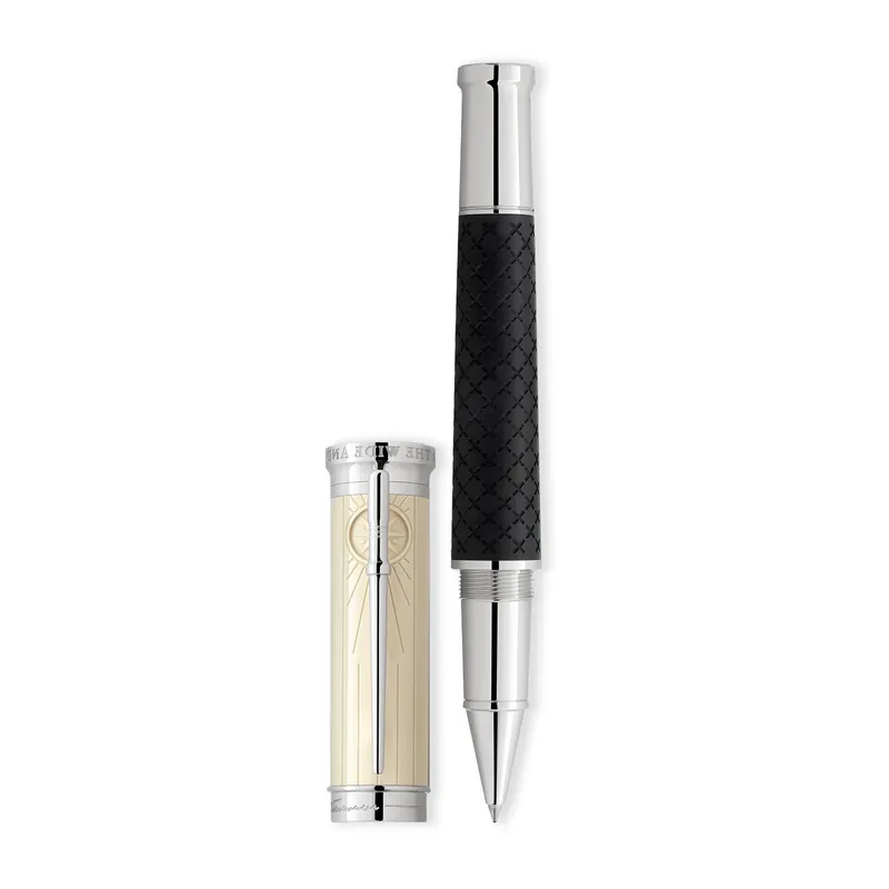Montblanc Limited Writers Edition Homage to Robert Louis Stevenson Rollerball Pen - Black With Platinum Trim