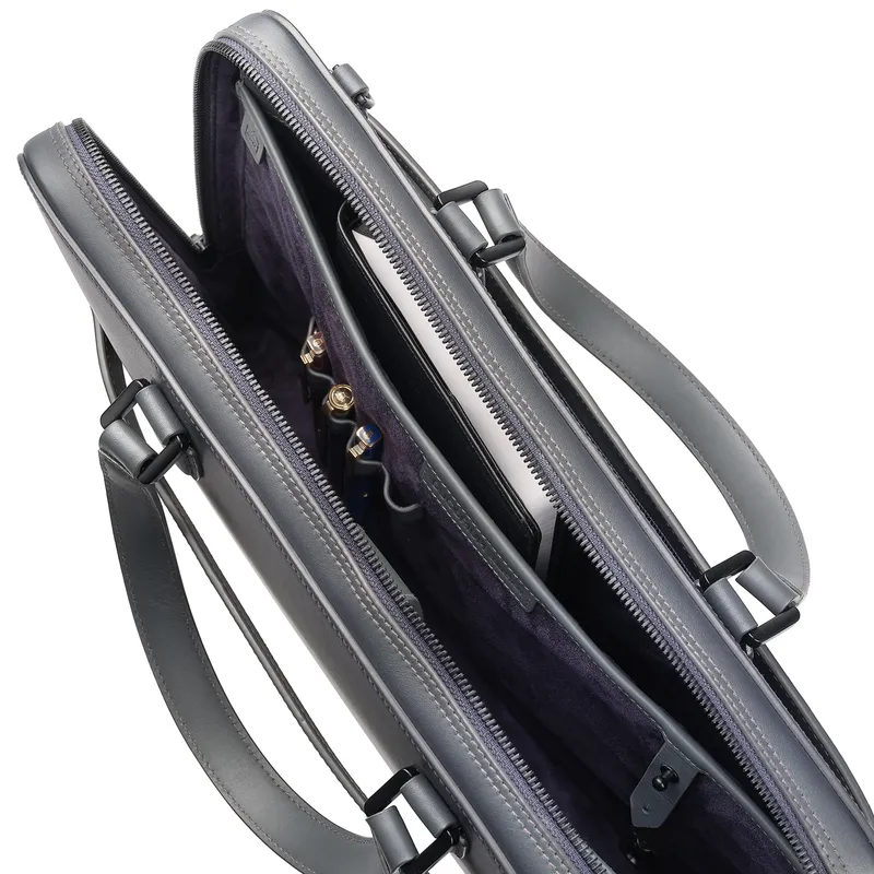 Lapis Bard Ducorium Leather Spencer 15-inch Laptop Business Bag - Graphite