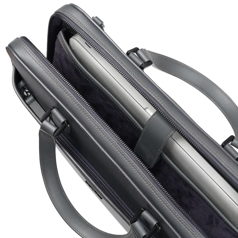 Lapis Bard Ducorium Leather Spencer 15-inch Laptop Business Bag - Graphite