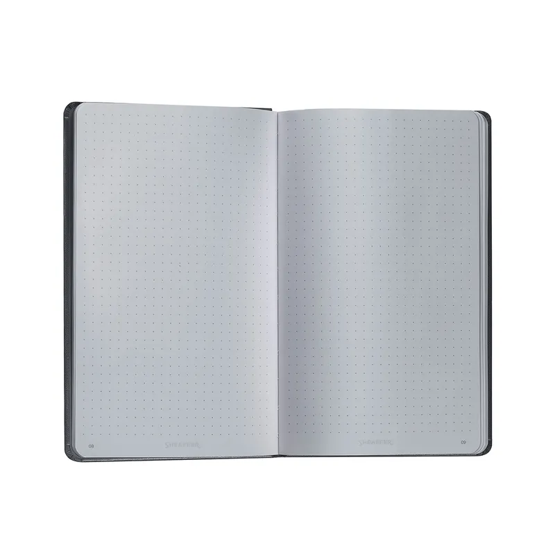 Sheaffer Medium Notebook 90 GSM Ink Friendly Dot Grid with Eco-Friendly Cover - Black