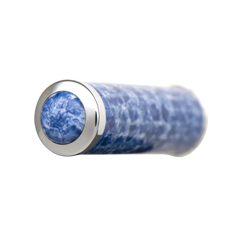 Sailor Arita Yaki 400 Years Anniversary Arabesque Fountain Pen (21K Medium) - Blue With Rhodium Trims