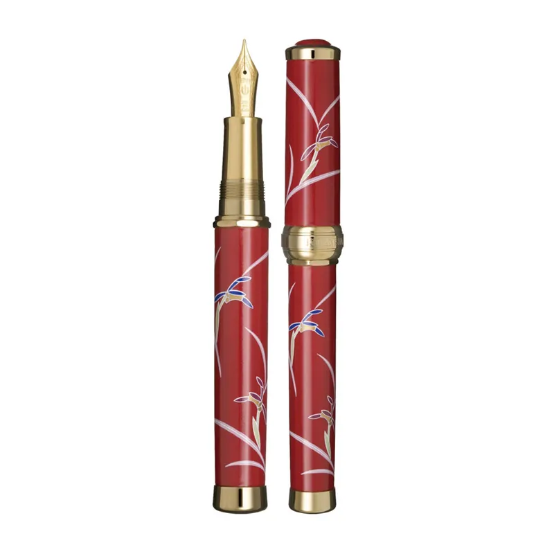 Sailor Arita Yaki 400 Years Anniversary Venetian Fountain Pen (21K Fine) - Red With Gold Trims