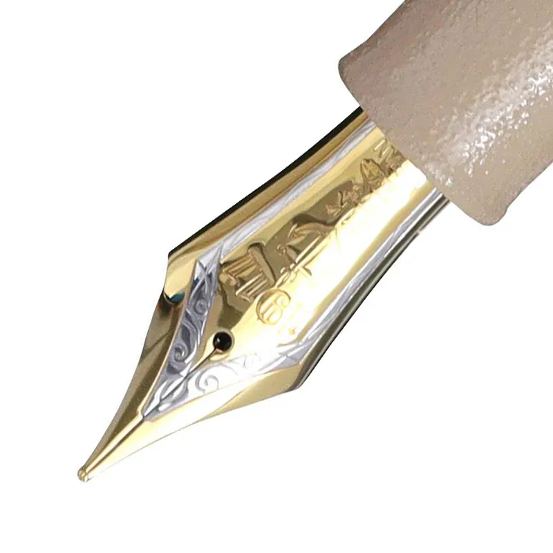 Sailor Iro Miyabi I Usukou King of Pens Fountain Pen (21K Broad) - Cream With Gold Trims