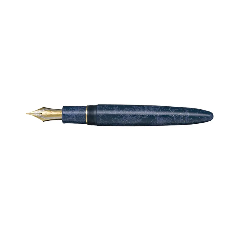 Sailor Iro Miyabi II Kon Ruri King of Pens Fountain Pen (21K Medium) - Blue With Gold Trims