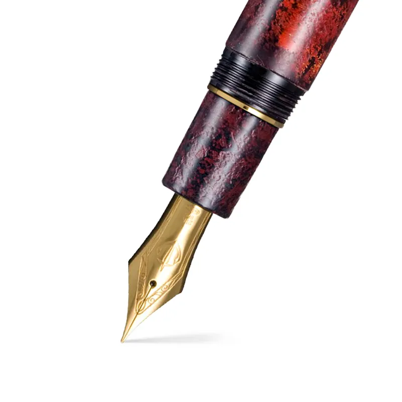 Sailor Limited Edition Wabi Sabi III Fountain Pen (21K KOP Broad) - Red