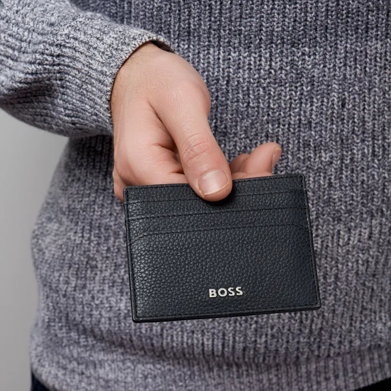Hugo Boss Card holder Classic Grained - Black