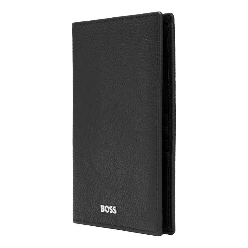 Hugo Boss Passport holder Classic Grained - Black